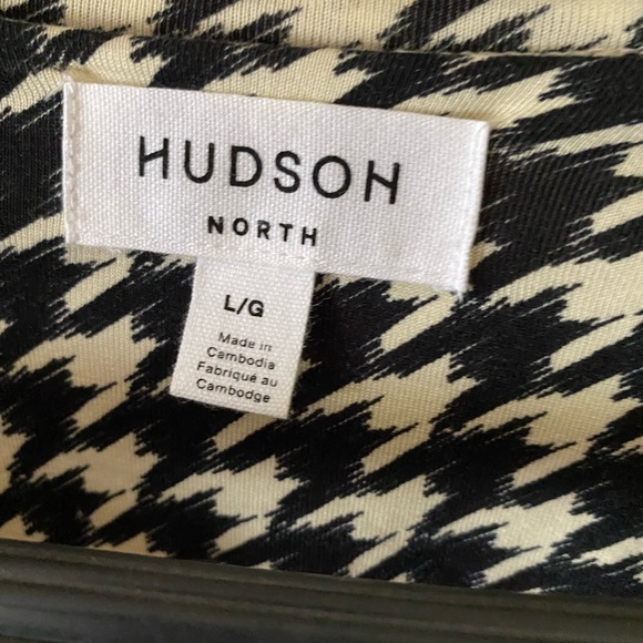 Hudson long sleeve black & beige dress - Picture 4 of 5